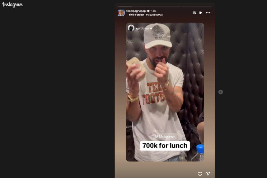 Drake bets gambling Crown Melbourne casino
